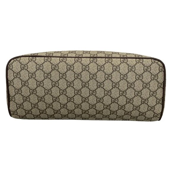 Auth GUCCI GG Supreme/Sherry/Animalier 442892 Beige Dark Brown Multi Leather - Picture 6 of 16